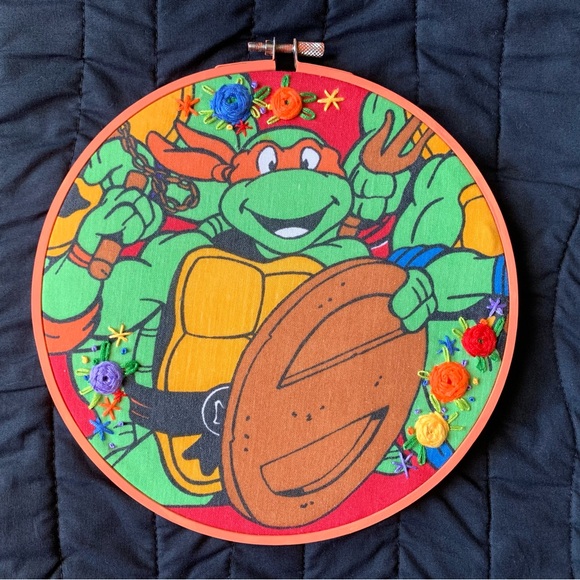 TMNT Embroidery Hoops- set of 4! - Picture 11 of 17